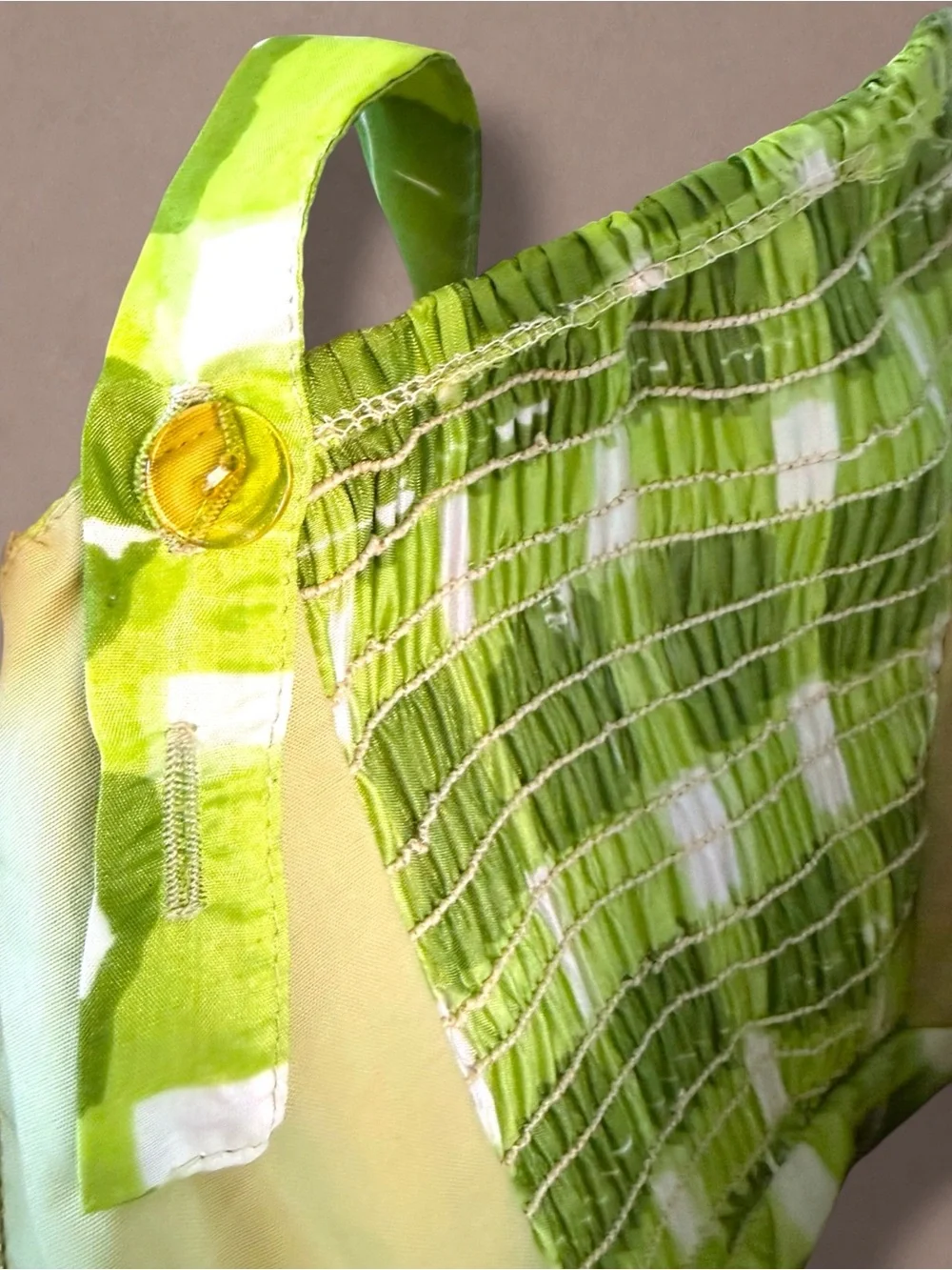 Gabar Deadstock 1960s Green Plaid Swimsuit & Skirt Set - NWT